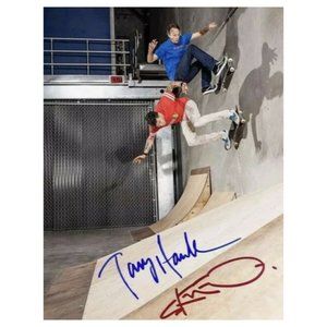 Tony Hawk & Steve-O Autographed 8 x 10 Photo